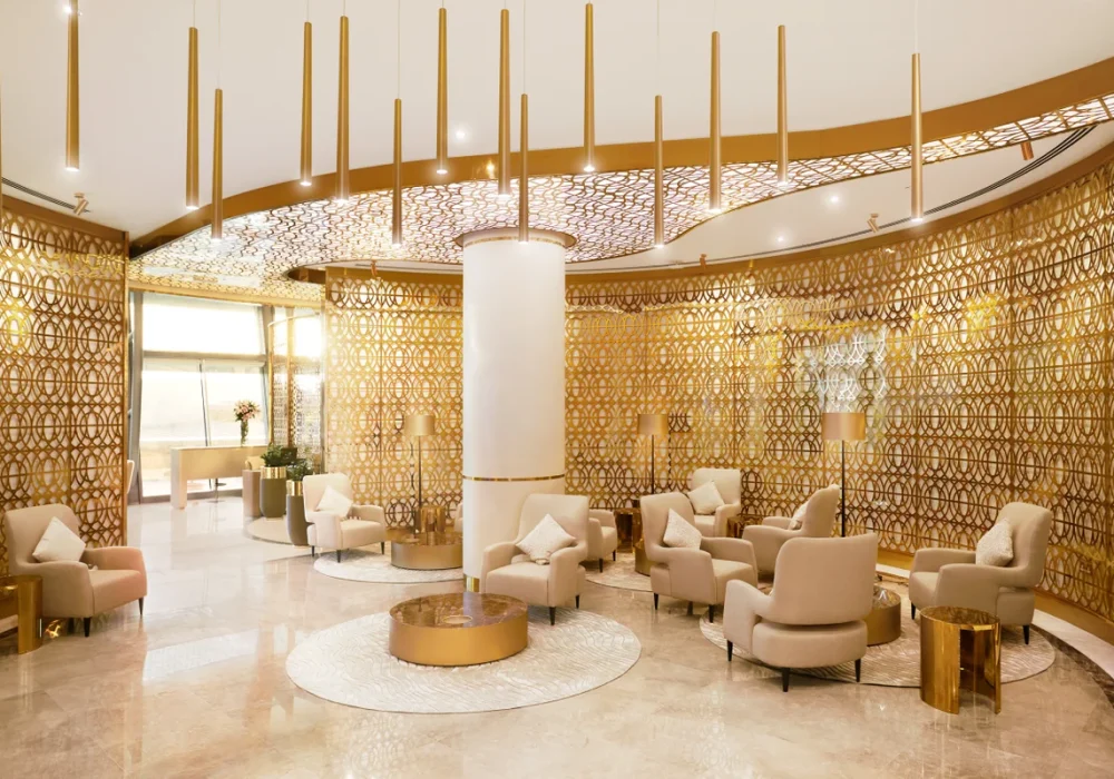 Oman-Air-First-Class-Lounge-at-MCT Amex Bonus Luxembourg